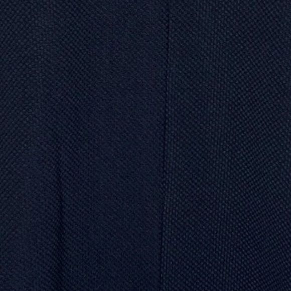 Zara Shirt Womens Small Navy Blue Textured Bell Sleeve Basic Neutral Minimalist - Picture 6 of 8